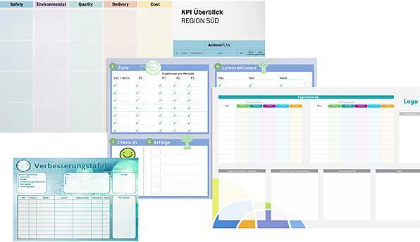 Chameleon Tableau blanc personnalisé (90 x 60 cm)