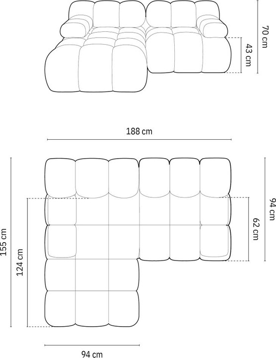Produktbild Micadoni Bellis (Ecksofa)