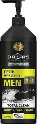 Produktbild Konjac Sponge DALAS Żel pod prysznic 3w1 żel pod prysznic do twarzy, ciała i włosów Total Clean 1000g