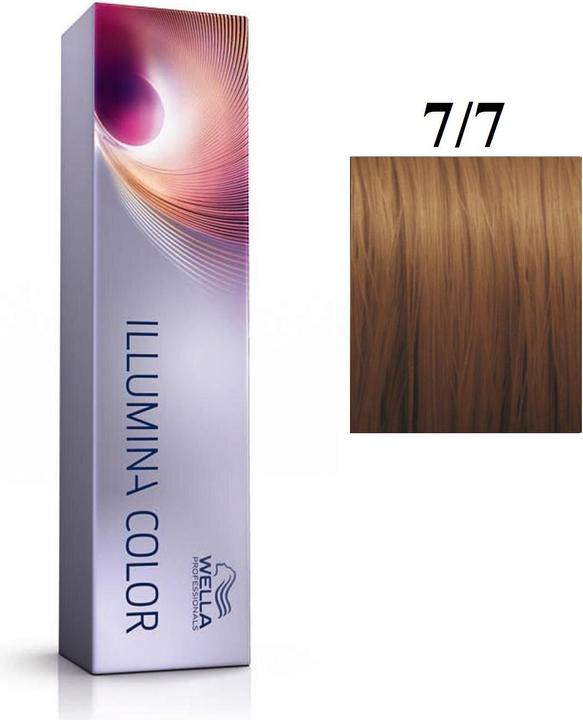 Actual product image Wella Vopsea permanenta Illumina Colour 7/7, Blond Deschis, 60ml (Blond Deschis)