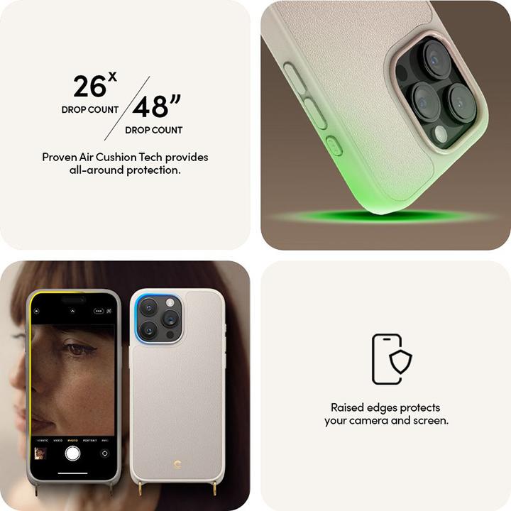 Actual product image Spigen Cyrill Classic MAG iPhone 15 Pro Max 6.7" charm Magsafe kremowy/cream ACS06637 (Apple iPhone 15 Pro Max)