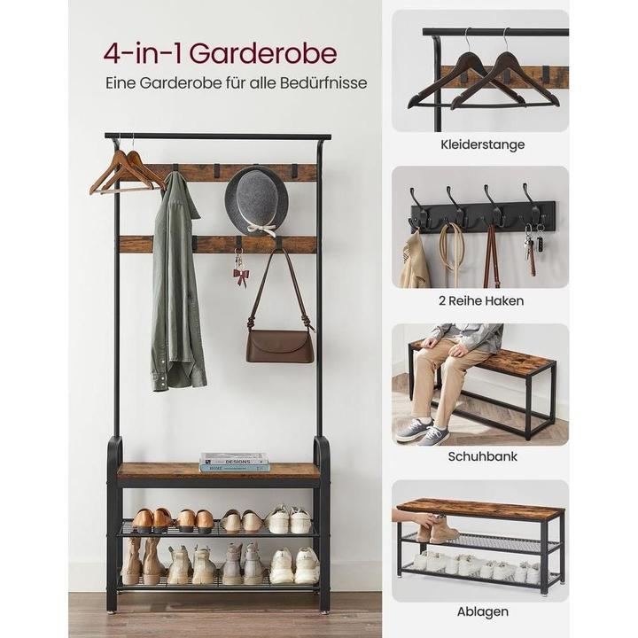 Actual product image Vasagle Wall coat rack