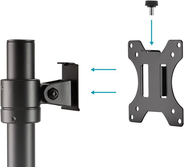 Actual product image Digitus Universal Single Monitor Pole Mount (Table, 32")