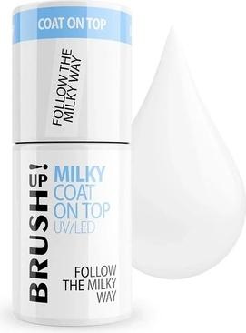 Actual product image Brush up Brushup Milky Coat On Top Uv Led Hybrid Top Follow The Milky Way 5g