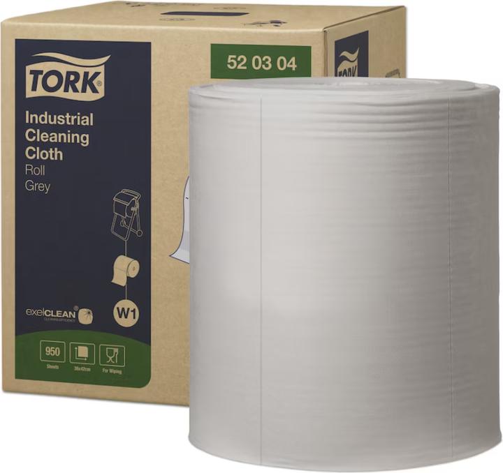 Actual product image Tork Cleaning cloth 520304 L380xW428approx. mm grey 1-ply