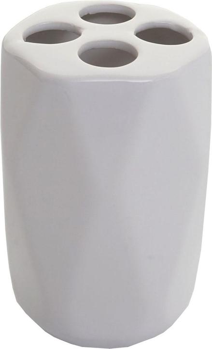 Immagine prodotto Swisshandel24 Set bagno da 5 pezzi, set WC Accessori da bagno, ceramica - bianco - 65119