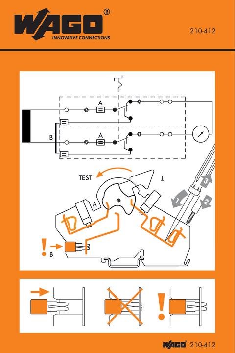 Actual product image Wago Handling sticker