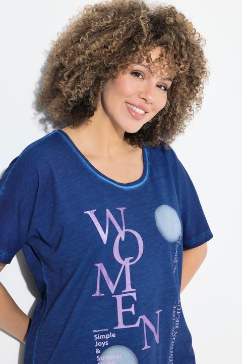 Produktbild Ulla Popken T-Shirt, Schriftmotiv, Oversized, Rundhals, Halbarm (42, 44)