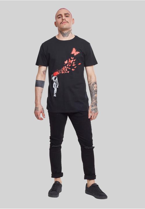 Produktbild Merchcode Brandalised - Banksy's Graffiti Butterfly Tee (XS)