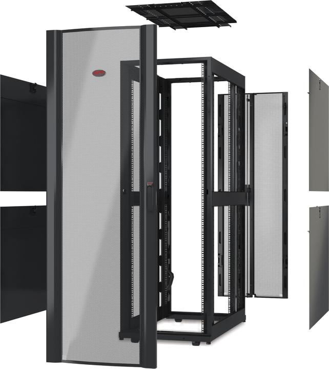 Actual product image APC NetShelter SX 42U Wide x Deep Enclosure Without Sides and Doors (42 RU, 19 inch rack)