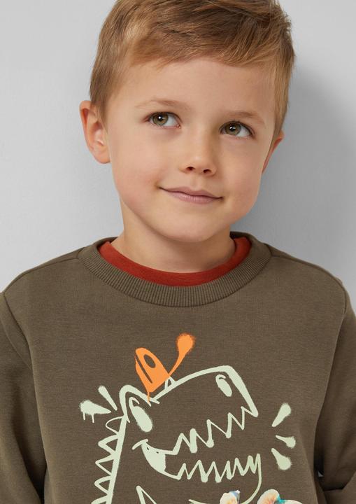 Produktbild s.Oliver Sweatshirt Kuscheliges Sweatshirt mit Fotoprint (140)