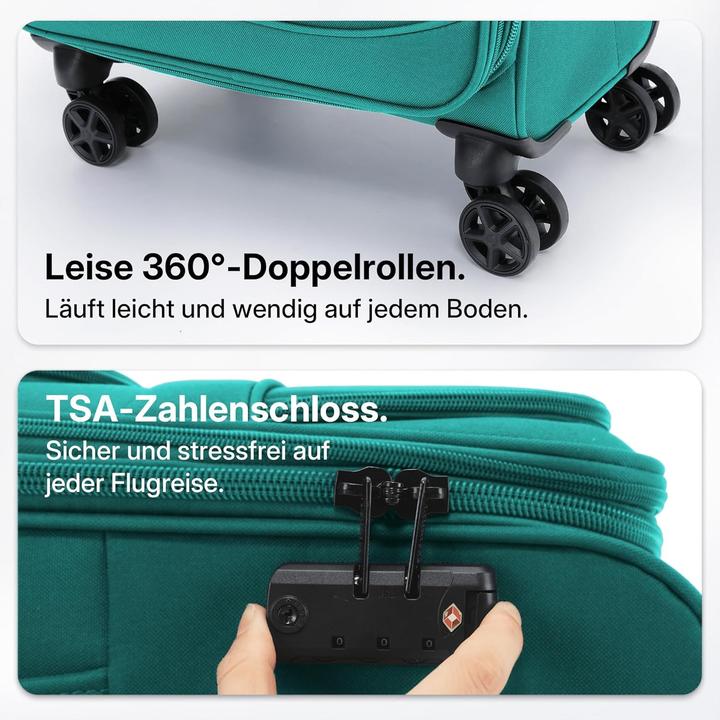 Produktbild Münicase Erweiterbarer Stoffkoffer mit Frontfächern (38 l)