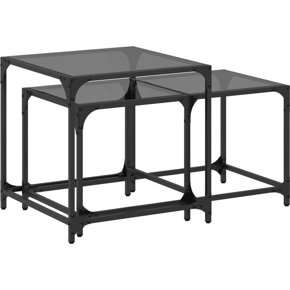 VidaXL, Couchtisch + Beistelltisch, Olwen (50 x 50 x 50 cm)