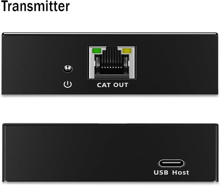 Actual product image Digitus USB 3.2 Gen1 CAT Extender, 5 Gbps, 4 ports: 3x USB-A / 1x USB-C, 100m
