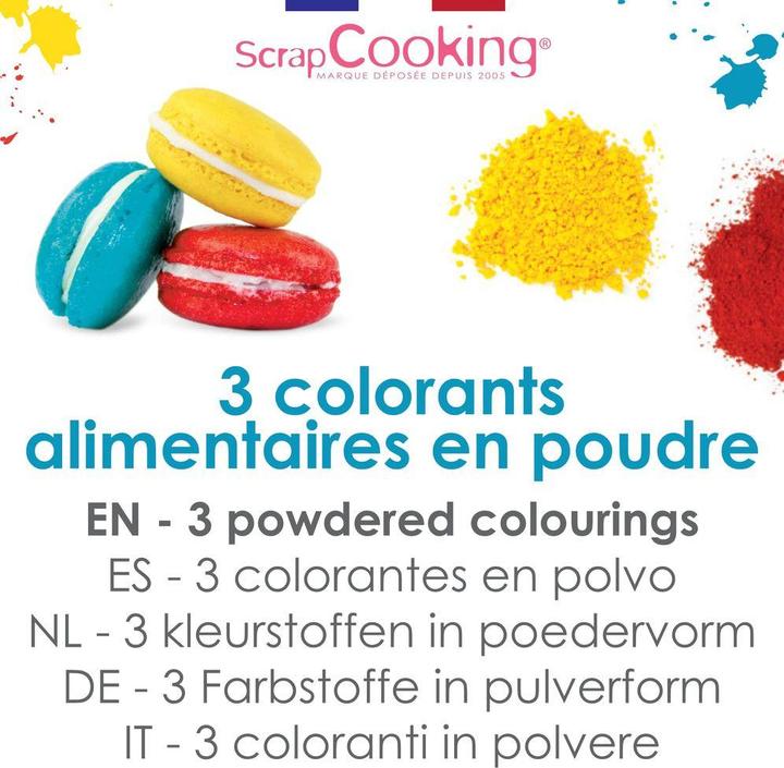Produktbild ScrapCooking Farbpulver - Set intensiv