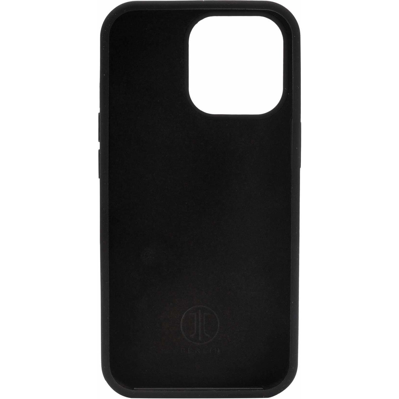 Thumbnail - JT Berlin Steglitz Passend für Handy-Modell: iPhone 14 Pro, Schwarz (Apple iPhone 14 Pro), Smartphone Hülle, Schwarz