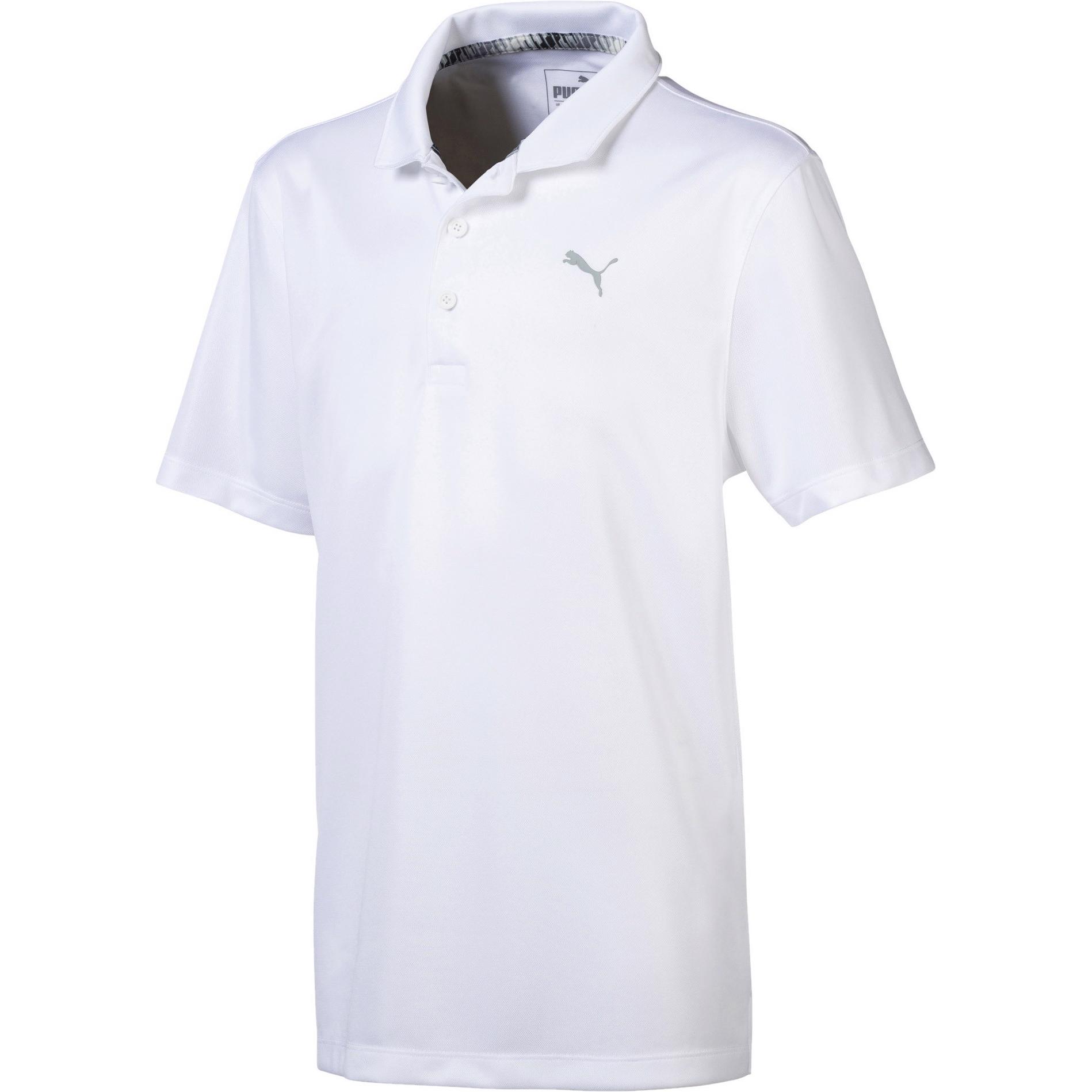 Puma, Jungen, Shirt, Boys Essential Polo-578133, Weiss, (164)