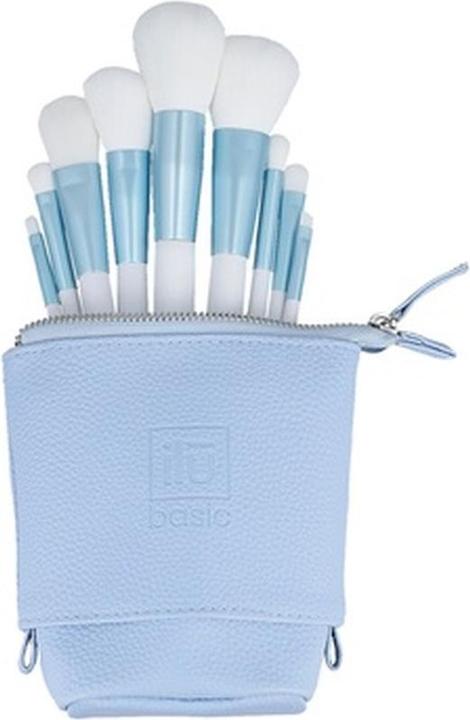 Actual product image Ilu Basic Set 9 Makeup Brushes with Bag Blue (Set)