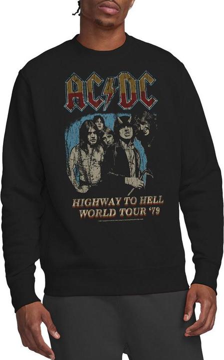 Actual product image AC/DC Unisex Adult Highway World Tour 79 Sweatshirt (XL)