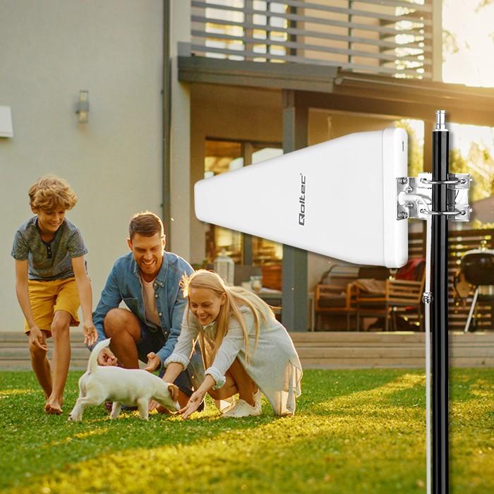 Image du produit Qoltec Antena 4G LTE DUAL | 14dBi | dookólna | zewnętrzna (4G)