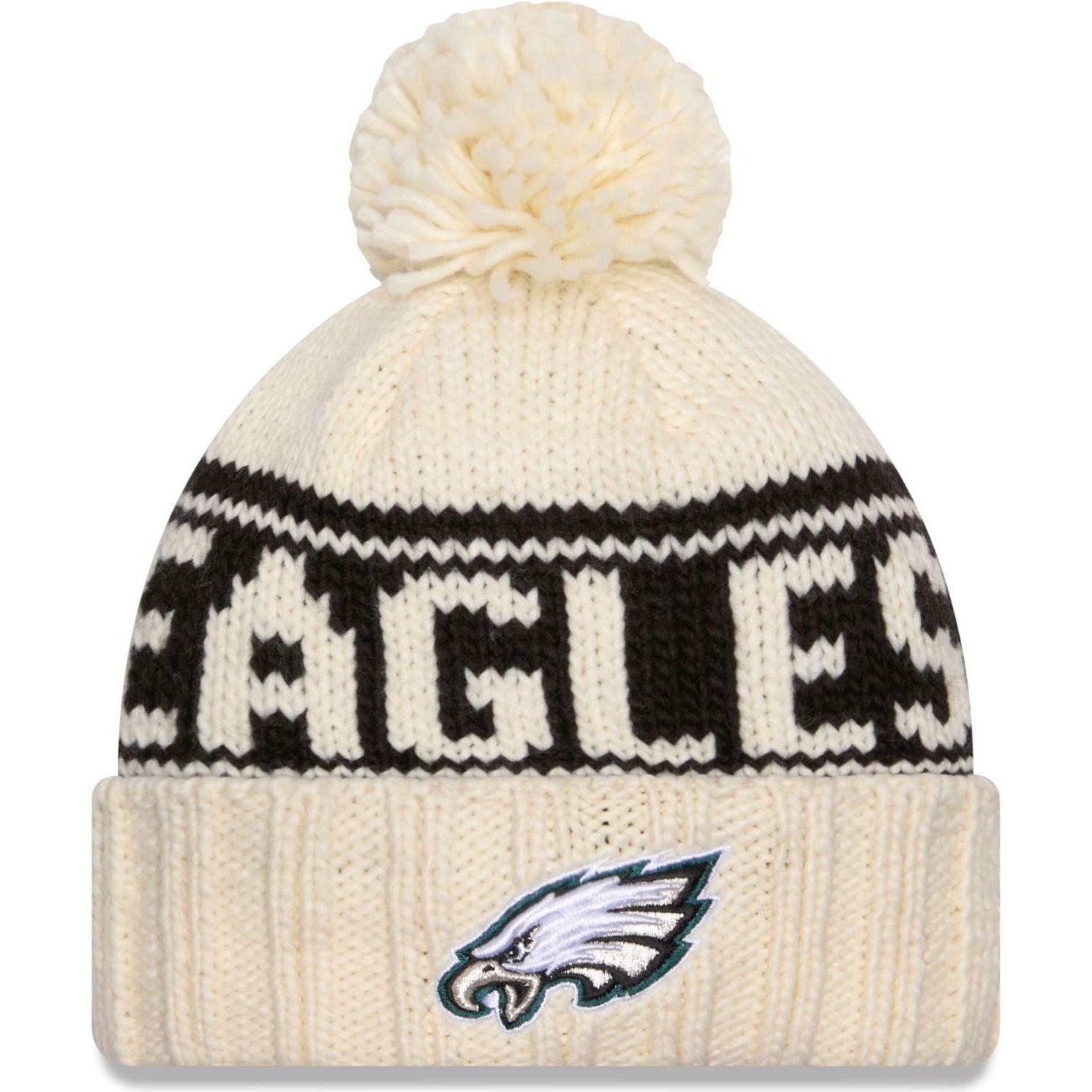 New Era, Damen, Cap, Sideline Damen Winter Mütze - Philadelphia Eagles, Weiss, (One Size)