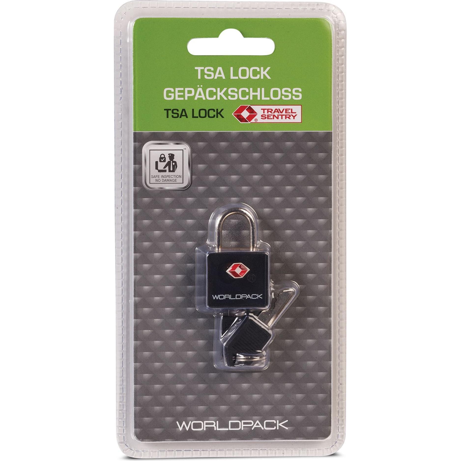 Worldpack, Reisezubehör, Reiseaccessoires Kofferschloss 4 cm, Schwarz