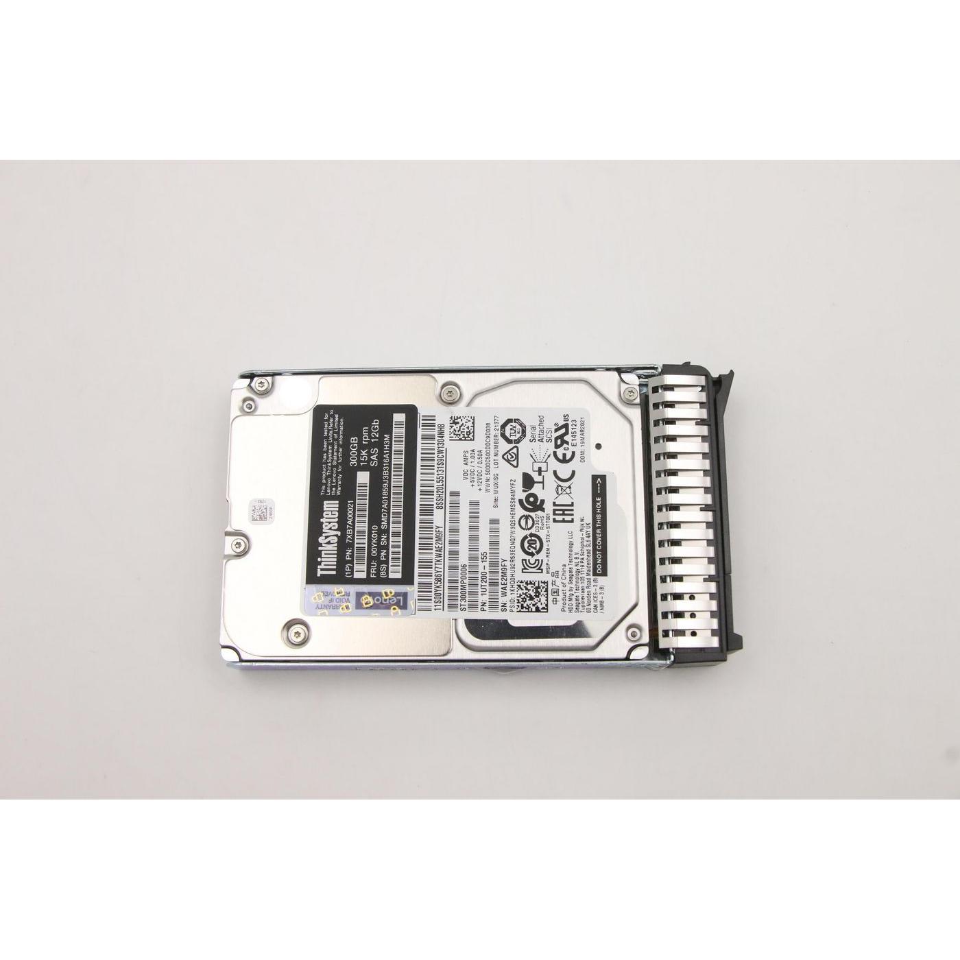 Lenovo ThinkSystem 300GB 12G SAS 15K 512n SFF HDD - Festplatte - Serial Attached SCSI ( (0.30 TB), F