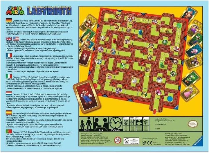 Produktbild Ravensburger Super Mario Labyrinth (Französisch, Italienisch, Deutsch, Spanisch, Niederländisch, Englisch)