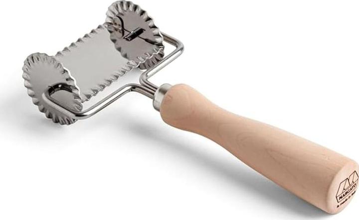 Produktbild Marcato Teigrädchen Pasta eckig glatt mit Holzgriff 6 cm