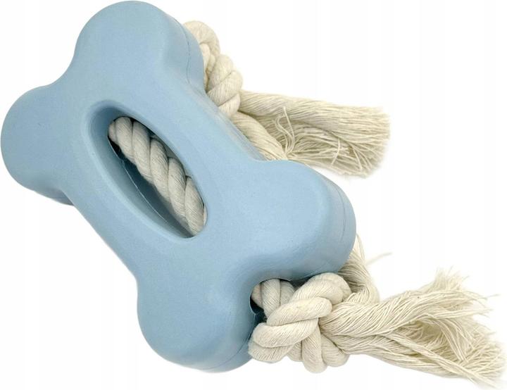 Mr. Pretzel Gummiknochen mit Seil für Hunde 12 cm