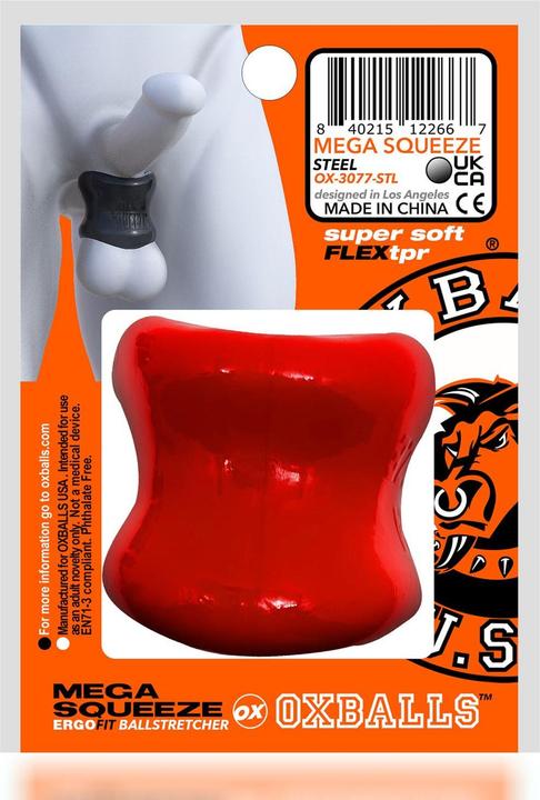 Produktbild Oxballs Mega Squeeze Ergofit Ballstretcher Red (6 cm)