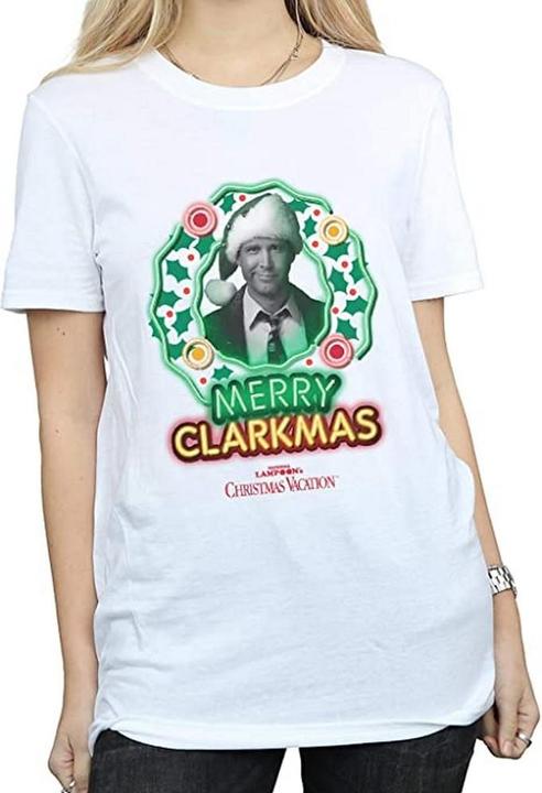 Immagine prodotto National Lampoon´s Vacation Maglietta in cotone Greyscale Clarkmas Donna/Ladies (XL)