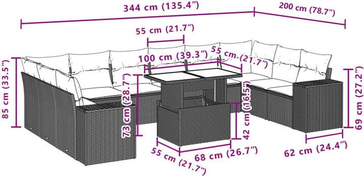 Produktbild vidaXL Matthieu