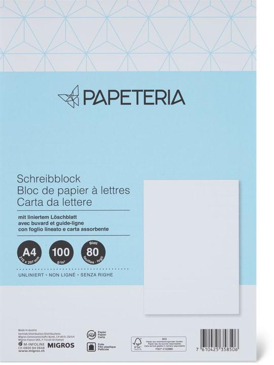 Image du produit Papeteria Bloc-notes (A4, Blanc)