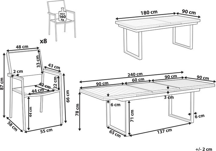 Produktbild Beliani Valcanetto/Grosseto (94.70 cm)