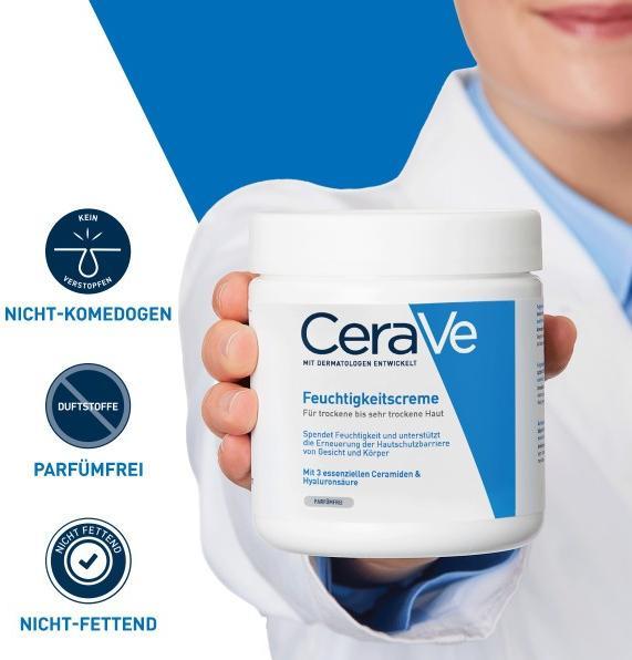 Image du produit CeraVe Crème hydratante (Crème pour le corps, 454 ml)
