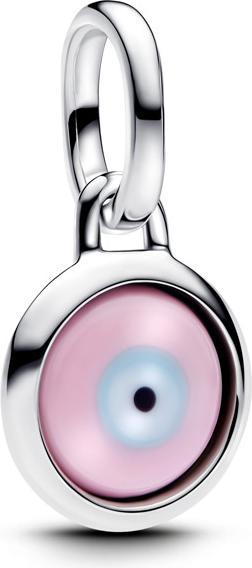 Immagine prodotto Pandora Engravable Evil Eye Murano Glass Mini Dangle Charm (Vetro di Murano, Argento 925)