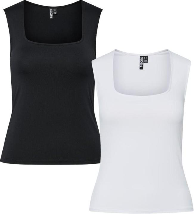 Immagine prodotto Pieces PCFYLLA 2er-Pack KARREEAUSSCHNITT Oberteil (XL)