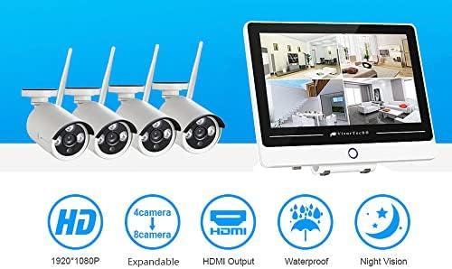 Image du produit VisorTech Système de surveillance sans fil avec écran (1920 x 1080 Pixels)