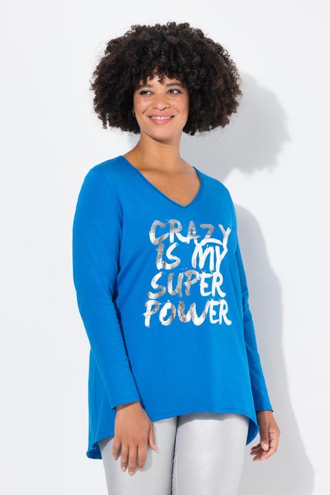 Produktbild Angel of Style T-Shirt, A-Linie, Metallic-Print, Langarm (46)