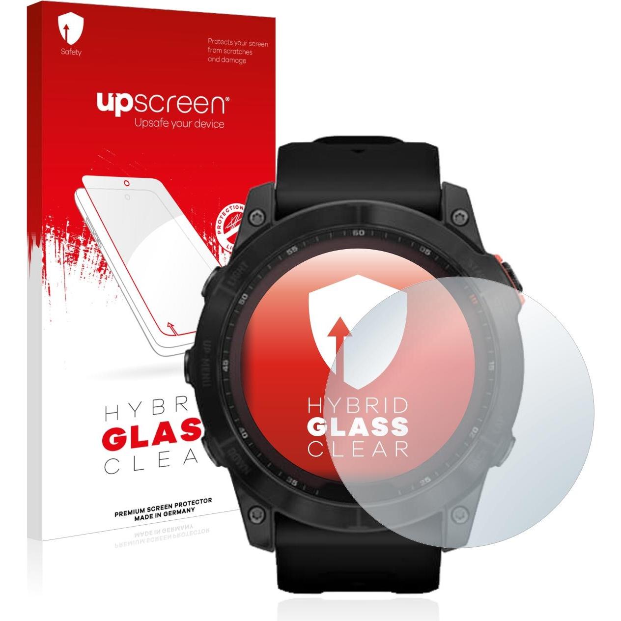 upscreen Scratch Shield Panzerglasfolie, Smartwatch Schutzfolie, Transparent