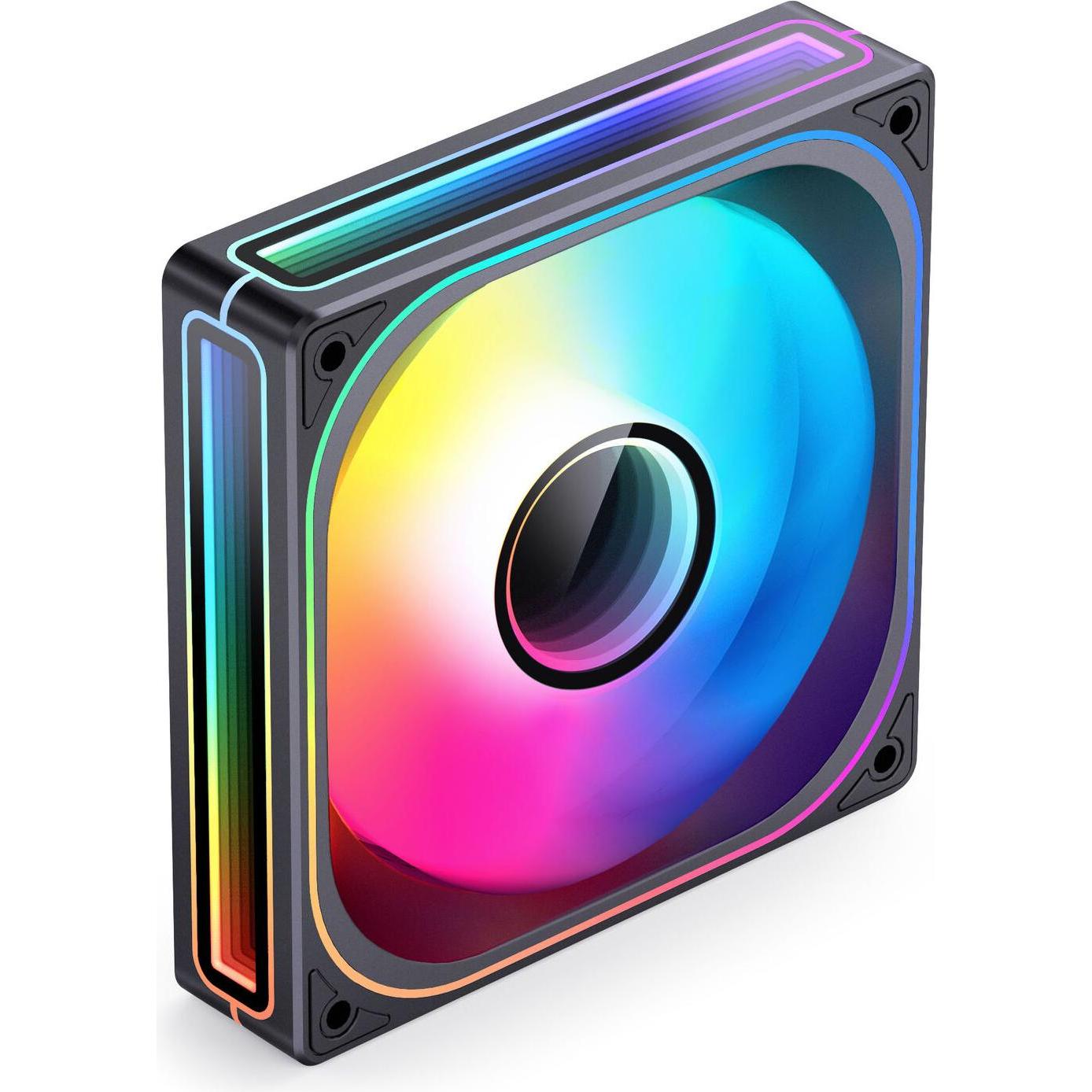 Jonsbo ZB-120 Lüfter, Reverse Blade, PWM, ARGB - 120mm, schwarz (120 mm), Ventola PC, Nero