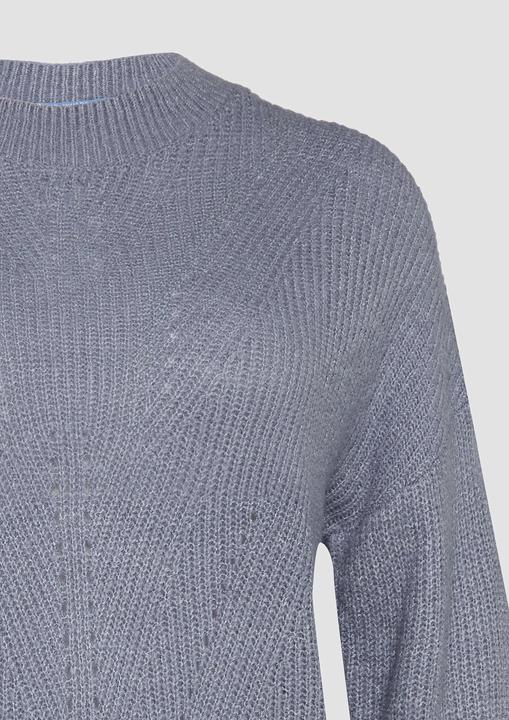 Produktbild S.Oliver Strickpullover Flauschiger Strickpullover mit Ajourmuster (M)