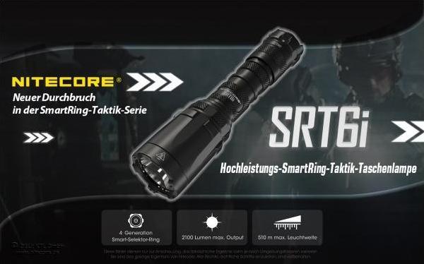 Immagine prodotto Nitecore SRT6i - 2100 lumen (16.30 cm, 2100 lm)