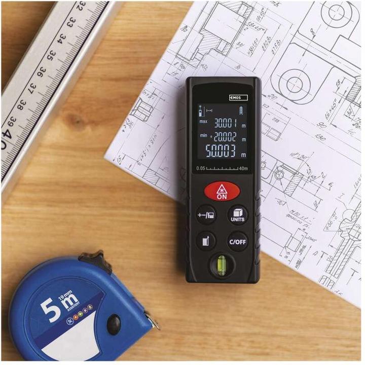 Actual product image Emos Laser Distance Meter M0502 (40 m)