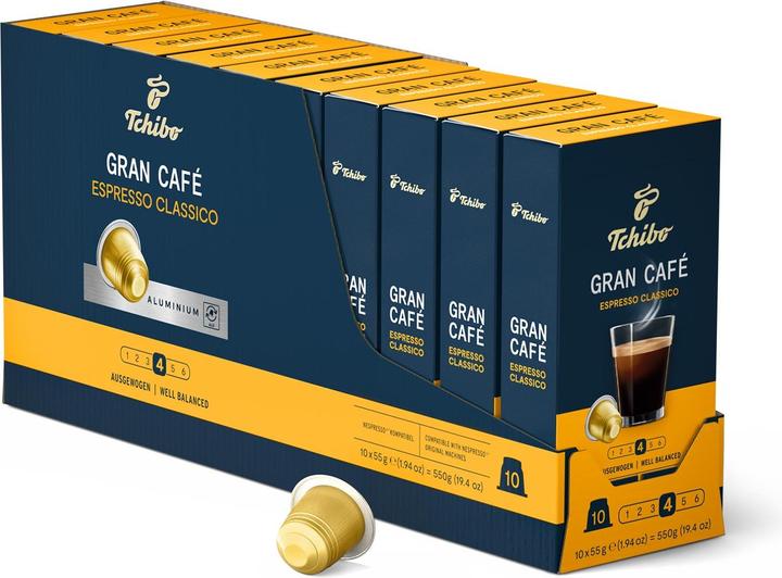 Actual product image Tchibo Gran Café Espresso Forte (100 x Port.)