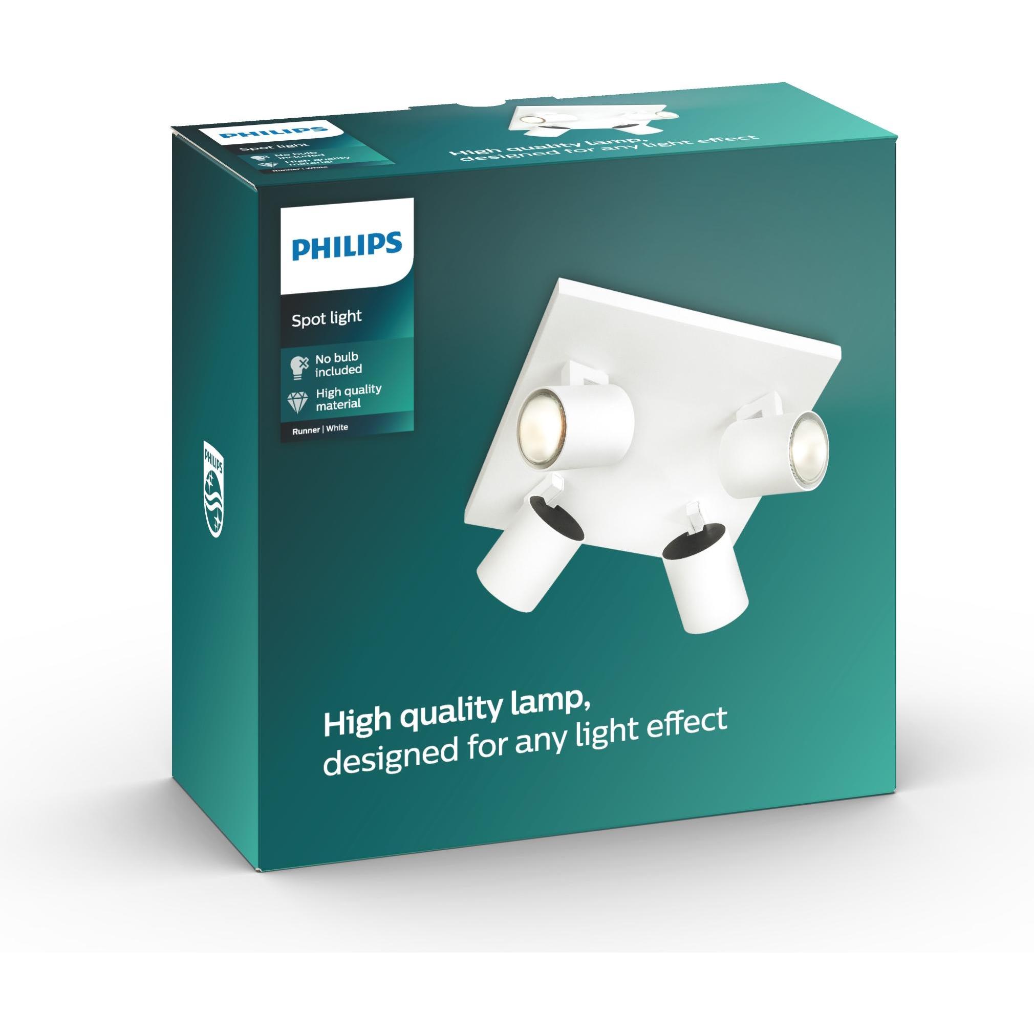 Thumbnail - Philips, Wandleuchte + Deckenleuchte, Runner (GU10)