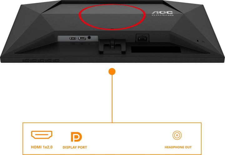 Image du produit AOC 60,4cm (23,8") Q24G4RE 16:09 2xHDMI+DP IPS black-red (2560 x 1440 pixels, 23.80")