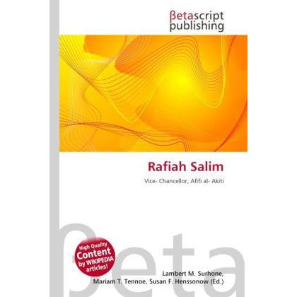 Rafiah Salim, Fachbücher