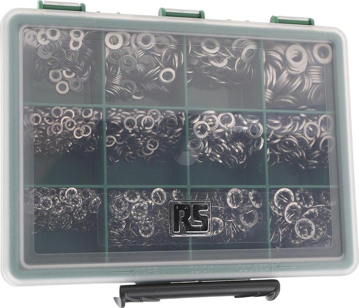 Produktbild RS PRO Scheibensortiment A4 DIN 125A 7980 6798 (M3, M4, M5, M6)